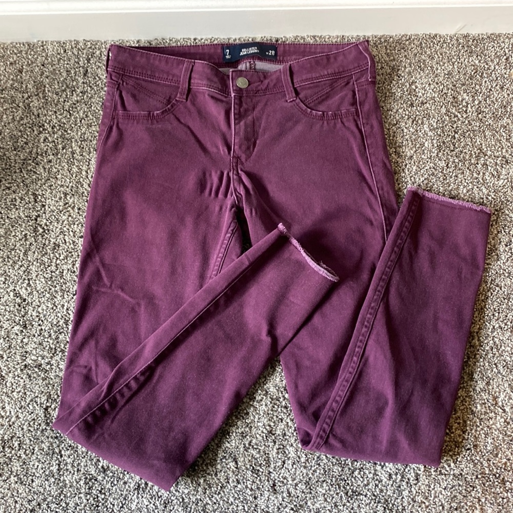 Hollister Purple Jean Legging Jegging Jeans size 7 (w28)